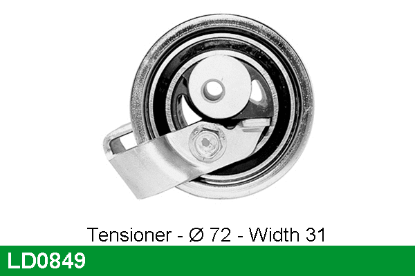 Tensioner Pulley, timing belt (LD0849)