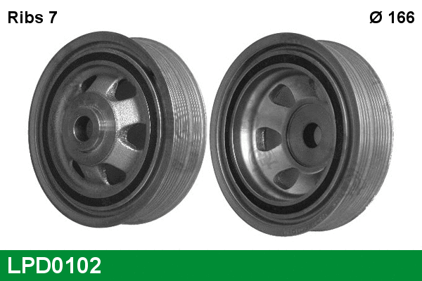 Belt Pulley, crankshaft (LPD0102)