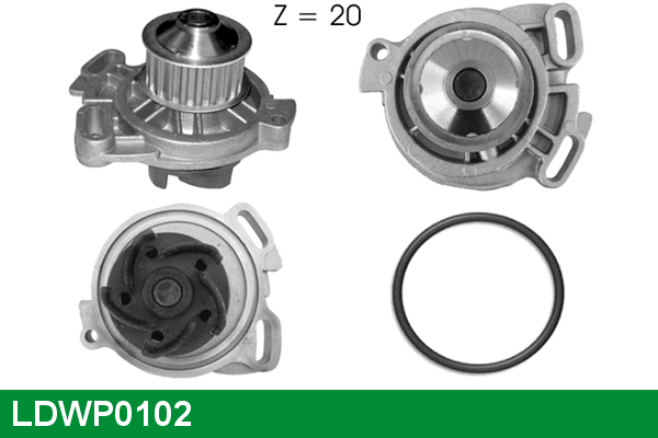 Water Pump, engine cooling (LDWP0102)