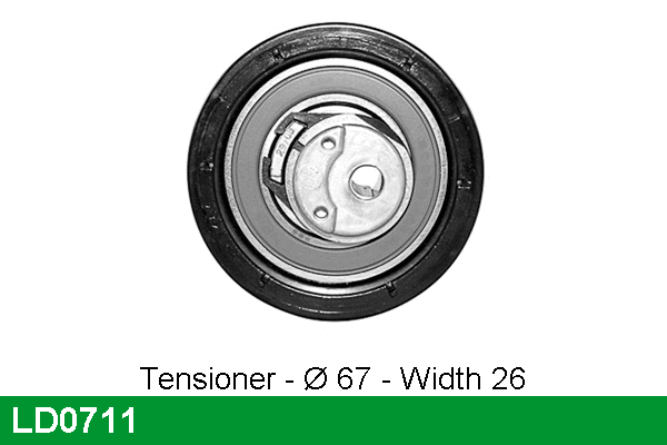 Tensioner Pulley, timing belt (LD0711)