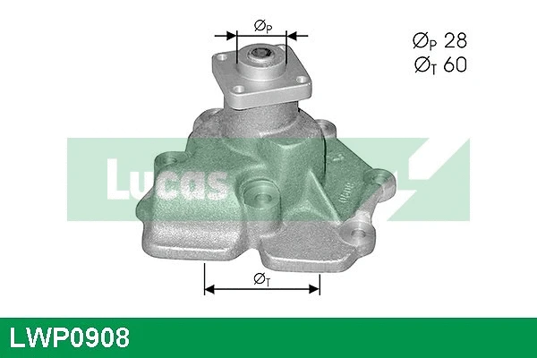 Water Pump, engine cooling (LWP0908)