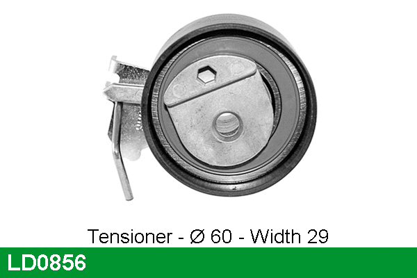 Tensioner Pulley, timing belt (LD0856)