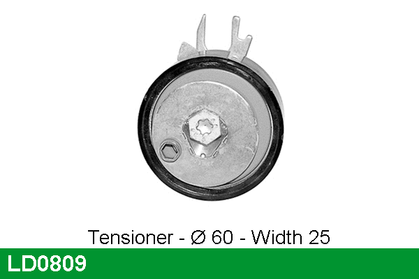 Tensioner Pulley, timing belt (LD0809)