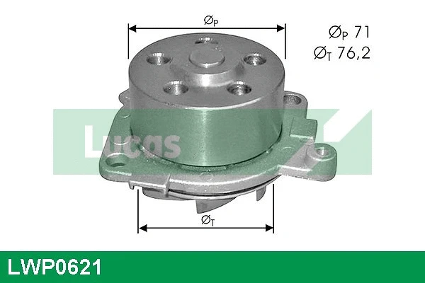 Water Pump, engine cooling (LWP0621)