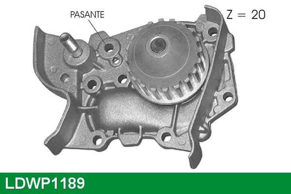 Water Pump, engine cooling (LDWP1189)