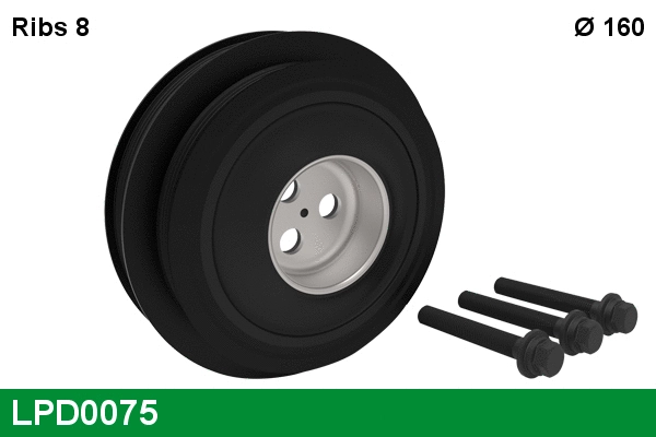 Belt Pulley, crankshaft (LPD0075)