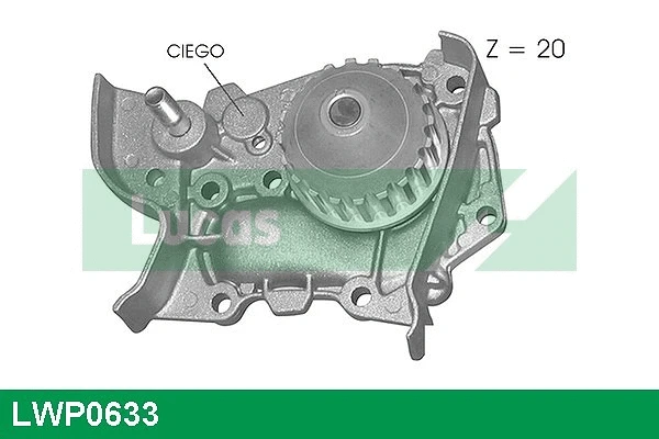 Water Pump, engine cooling (LWP0633)
