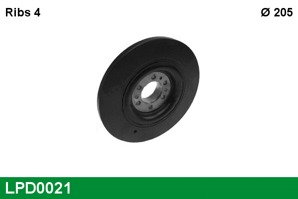 Belt Pulley, crankshaft (LPD0021)
