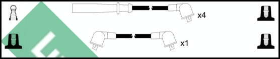Ignition Cable Kit (LUC7077)