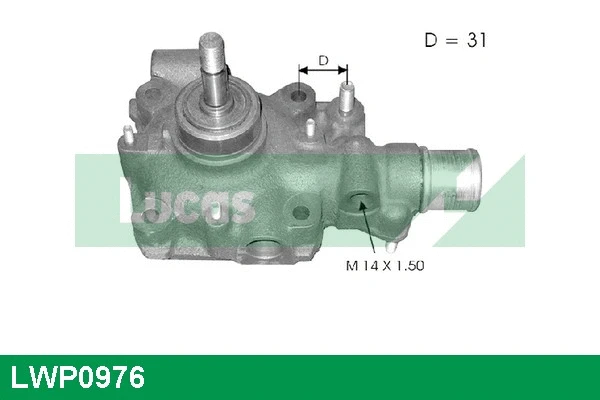 Water Pump, engine cooling (LWP0976)