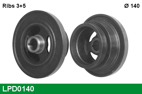 Belt Pulley, crankshaft (LPD0140)
