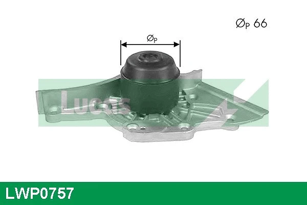 Water Pump, engine cooling (LWP0757)