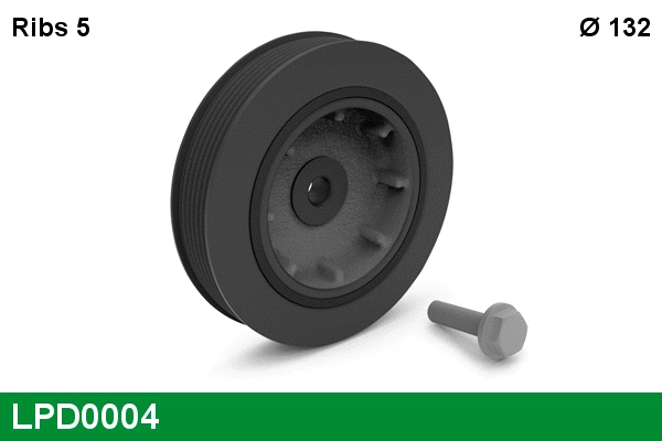 Belt Pulley, crankshaft (LPD0004)