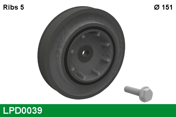 Belt Pulley, crankshaft (LPD0039)