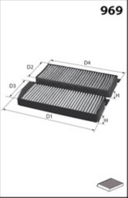 Filter, cabin air (LFCP284S)