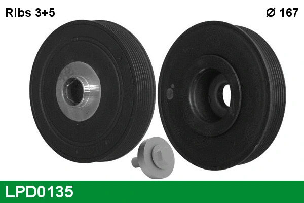 Belt Pulley, crankshaft (LPD0135)