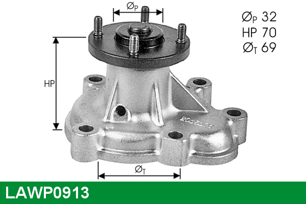 Water Pump, engine cooling (LAWP0913)