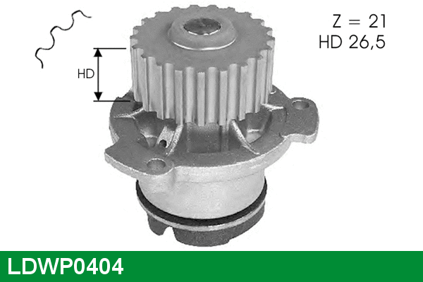 Water Pump, engine cooling (LDWP0404)