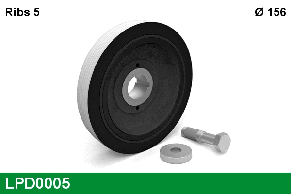 Belt Pulley, crankshaft (LPD0005)