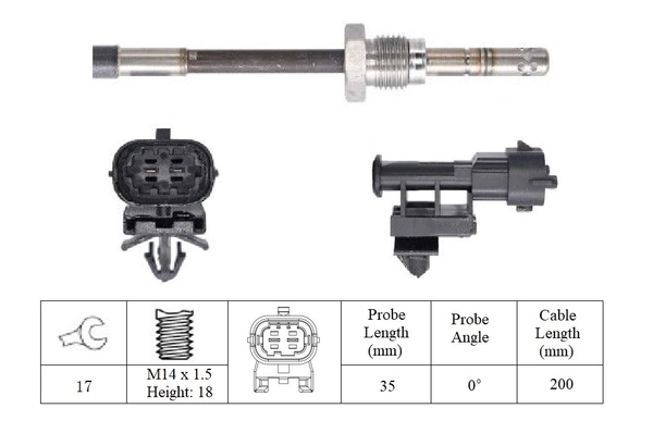 Sensor, exhaust gas temperature (LGS6099)