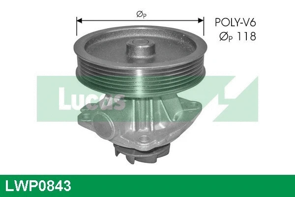Water Pump, engine cooling (LWP0843)