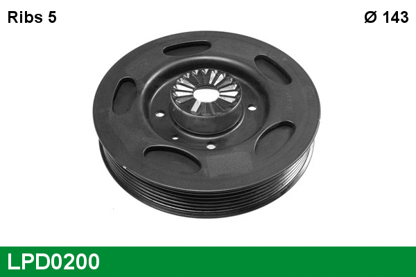 Belt Pulley, crankshaft (LPD0200)