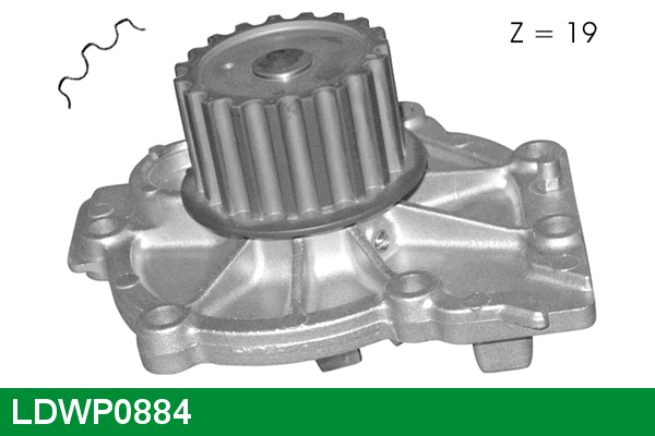 Water Pump, engine cooling (LDWP0884)