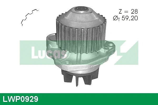 Water Pump, engine cooling (LWP0929)