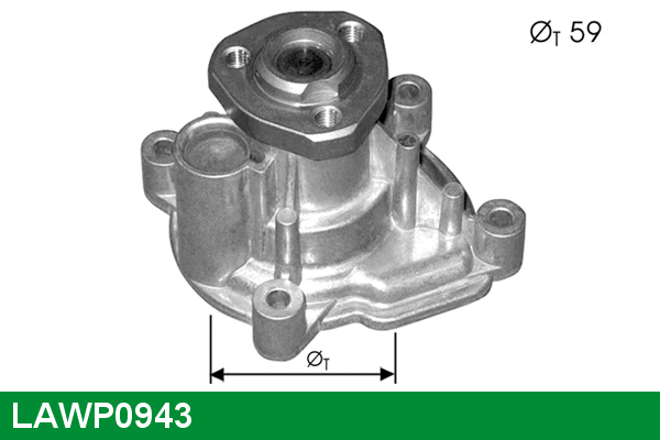 Water Pump, engine cooling (LAWP0943)