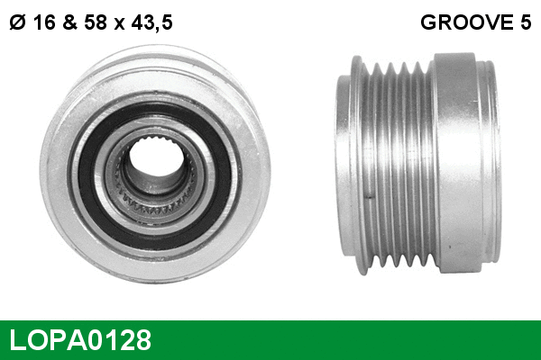 Alternator Freewheel Clutch (LOPA0128)