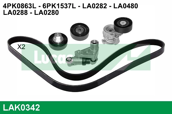 V-Ribbed Belt Set (LAK0342)