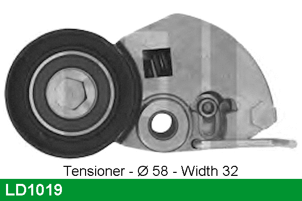 Tensioner Pulley, timing belt (LD1019)