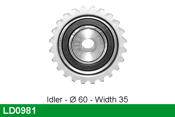 Tensioner Pulley, timing belt (LD0981)