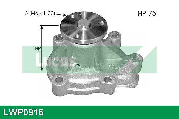 Water Pump, engine cooling (LWP0915)
