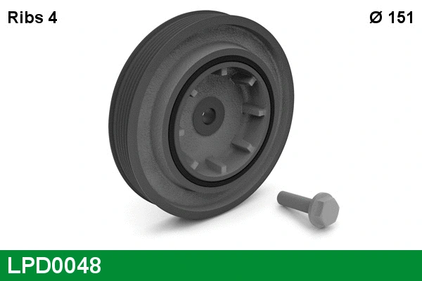 Belt Pulley, crankshaft (LPD0048)