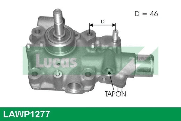 Water Pump, engine cooling (LAWP1277)