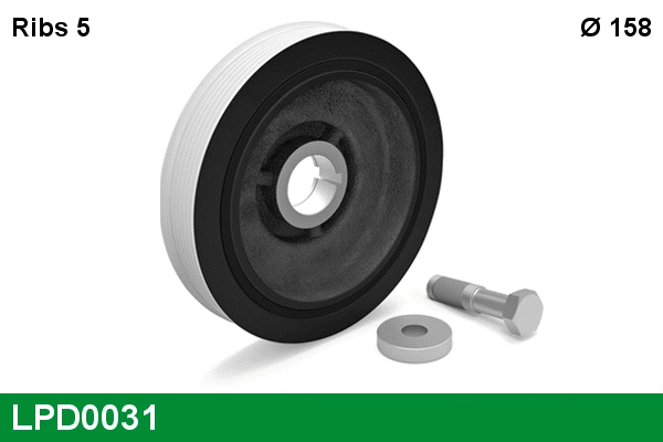 Belt Pulley, crankshaft (LPD0031)