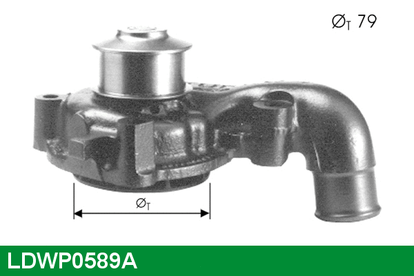 Water Pump, engine cooling (LDWP0589A)
