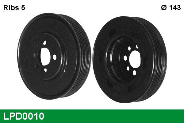 Belt Pulley, crankshaft (LPD0010)