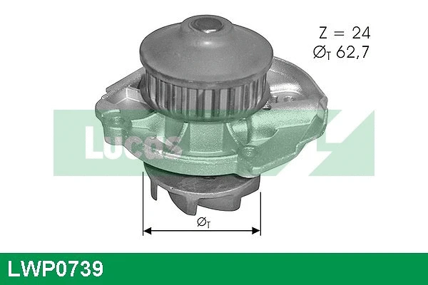 Water Pump, engine cooling (LWP0739)