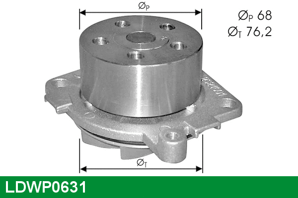 Water Pump, engine cooling (LDWP0631)