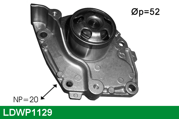 Water Pump, engine cooling (LDWP1129)