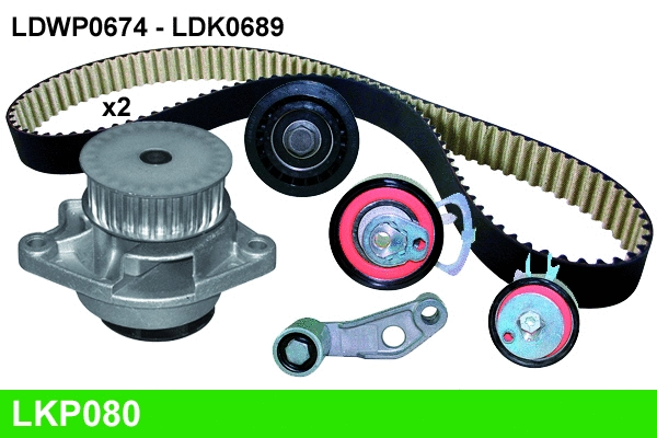 Water Pump & Timing Belt Kit (LKP080)