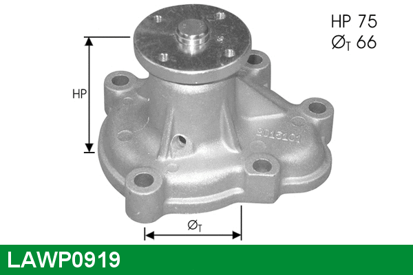 Water Pump, engine cooling (LAWP0919)