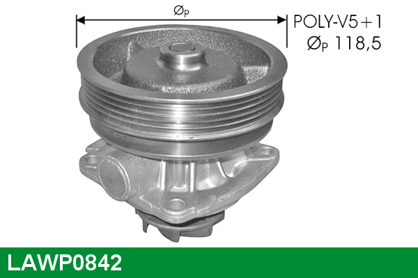 Water Pump, engine cooling (LAWP0842)