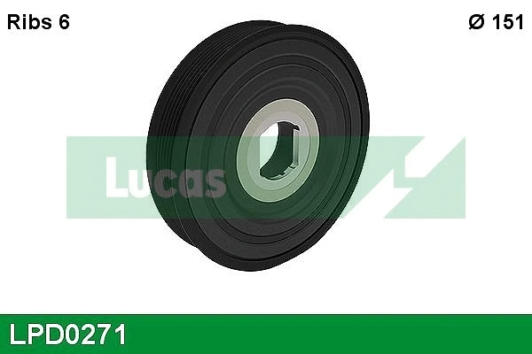 Belt Pulley, crankshaft (LPD0271)