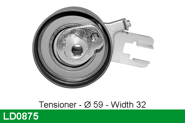 Tensioner Pulley, timing belt (LD0875)