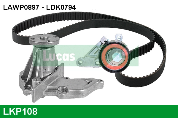 Water Pump & Timing Belt Kit (LKP108)