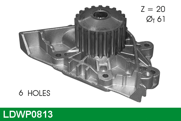 Water Pump, engine cooling (LDWP0813)