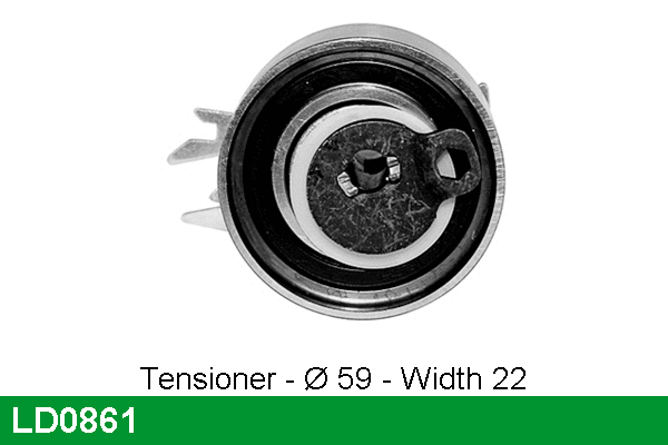 Tensioner Pulley, timing belt (LD0861)